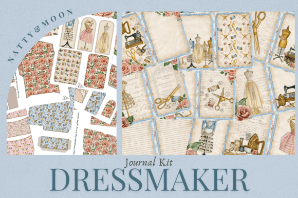 Download Dressmaker Junk Journal Kit - Junk journal Collection