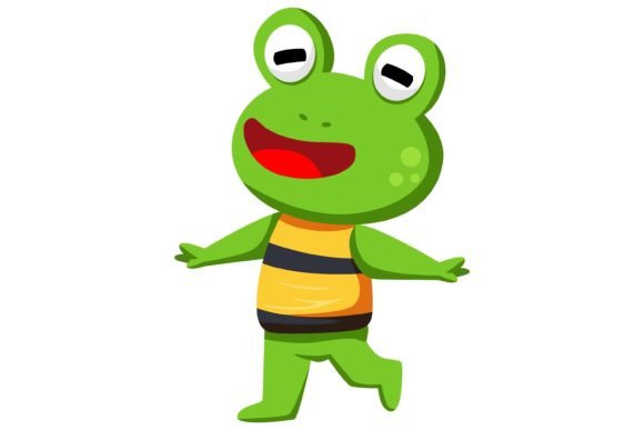 Download Cute Frog Character Design Illustration - Frog character Collection