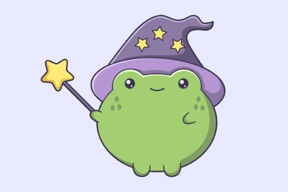 Download Cute Frog Character Design Illustration - Frog character Collection