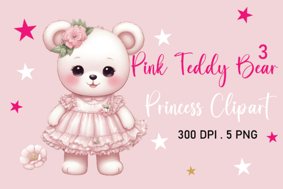 Download Pink Princess Baby Teddy Bear Clipart - Pink princess Collection