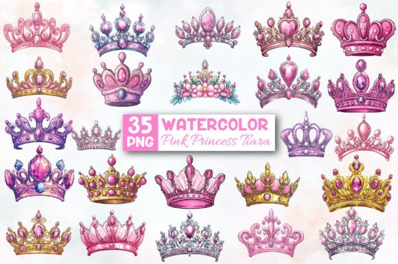 Download Pink Princess Tiara Sublimation Clipart - Pink princess Collection