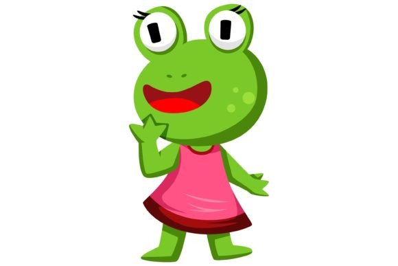 Download Cute Frog Character Design Illustration - Frog character Collection