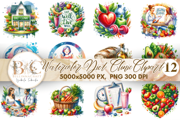 Download Watercolor Diet Clinic Clipart Clipart - Diet Collection